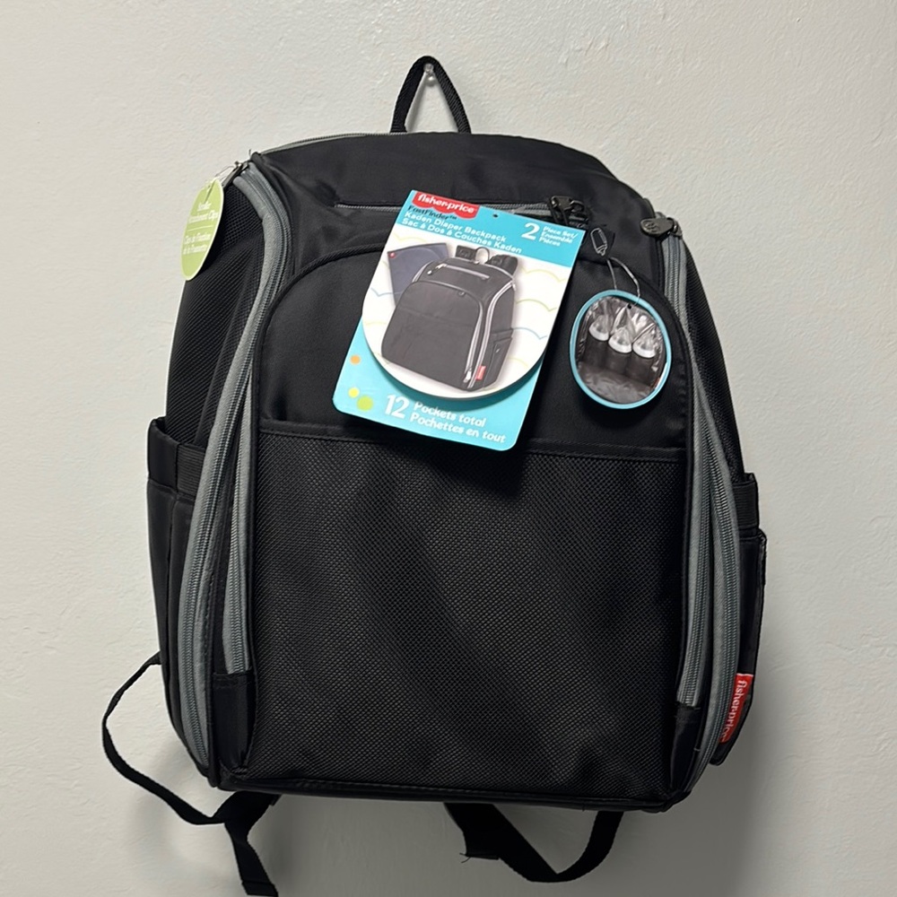Fisher-Price Black Maternity Backpack